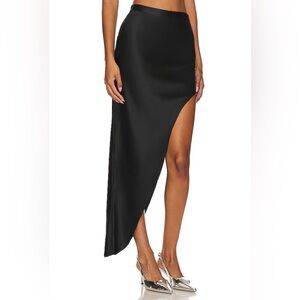 Fleur Du Mal high slit silk skirt size large